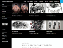 Tablet Screenshot of customtattoodesign.net